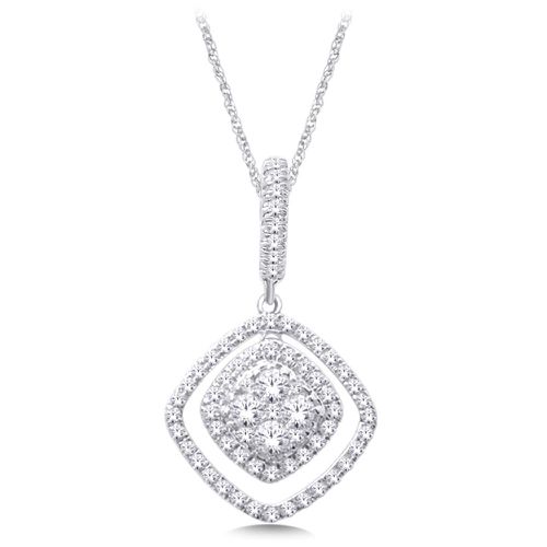 K White Gold 1/2 Ct.Tw. Diamond Fashion Pendant - Star Significance - Modalova