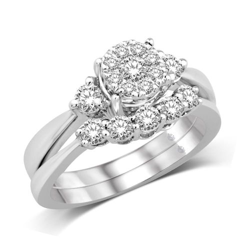 K White Gold 4/5 Ct.Tw. Diamond Fashion Bridal - Star Significance - Modalova