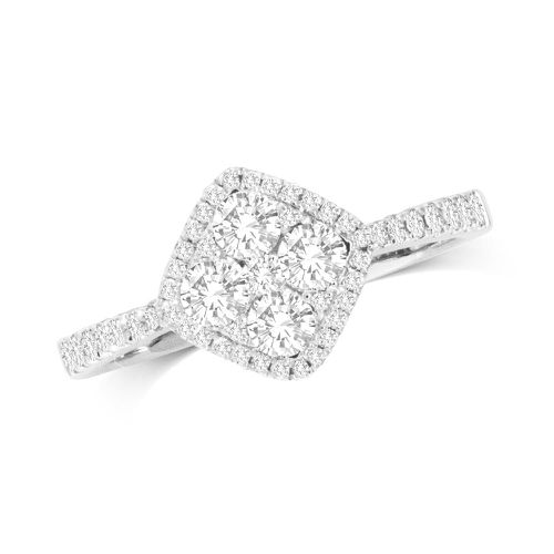 K White Gold 5/8 Ct.Tw.Diamond Fashion Ring - Star Significance - Modalova