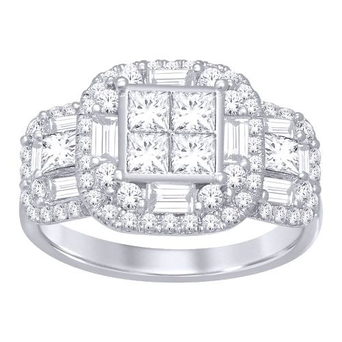 K White Gold 2 Ct.Tw. Diamond Engagement Ring - Star Significance - Modalova