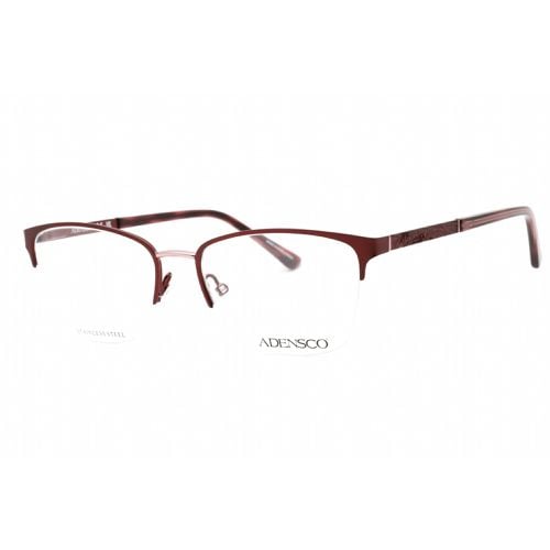 Women's Eyeglasses - Matte Plum Rectangular Metal Frame / AD 243 0U7I 00 - Adensco - Modalova