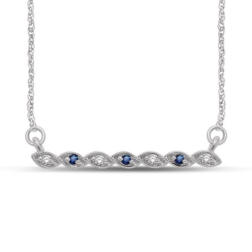 K White Gold 1/20 Ct.Tw. Diamond Stackable Necklace - Star Significance - Modalova
