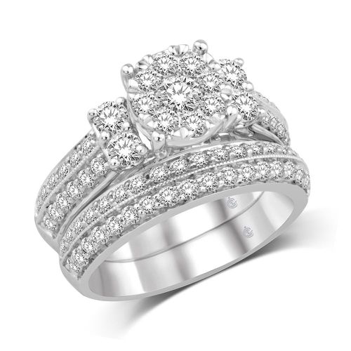 K White Gold 1 3/4 Ct.Tw.Diamond Fashion Bridal - Star Significance - Modalova