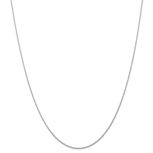 K White Gold .7 mm Carded Cable Rope Chain / 7RW - Jewelry - Modalova