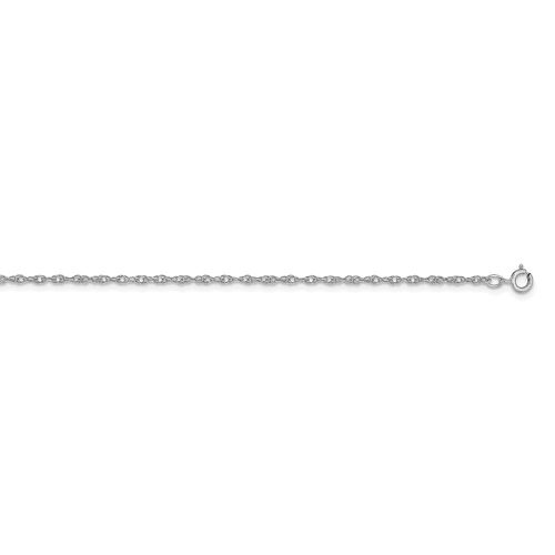 K White Gold 1.15mm Carded Cable Rope Chain / 9RW - Jewelry - Modalova