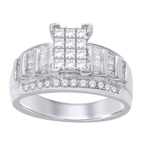 K White Gold 1/2 Ct.Tw. Diamond Engagement Ring - Star Significance - Modalova