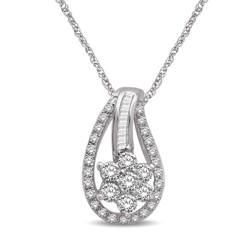 K White Gold 2/5 Ct.Tw Diamond Fashion Pendant - Star Significance - Modalova