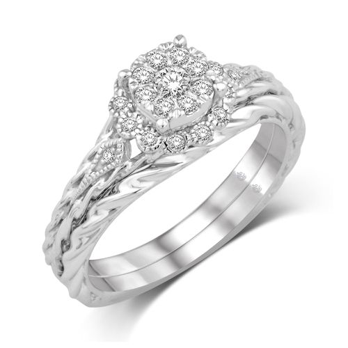 K White Gold 1/4 Ct.Tw.Diamond Fashion Bridal - Star Significance - Modalova