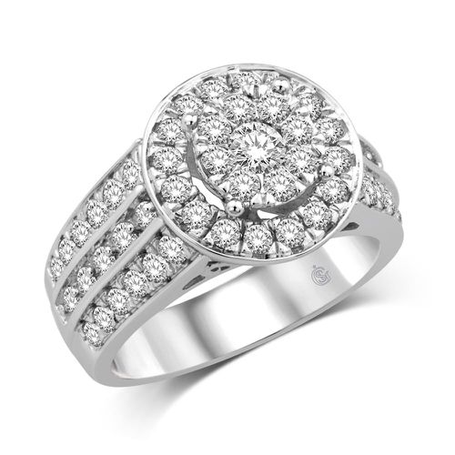 K White Gold 1 3/5 Ct.Tw. Diamond Fashion Ring - Star Significance - Modalova