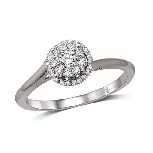 K White Gold 1/4 Ct.Tw.Diamond Fashion Ring - Star Significance - Modalova