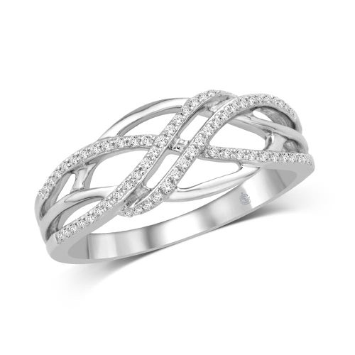 K White Gold 1/10 Ct.Tw. Diamond Fashion Ring - Star Significance - Modalova