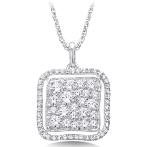 K White Gold 3/5 Ct.Tw. Diamond Fashion Pendant - Star Significance - Modalova
