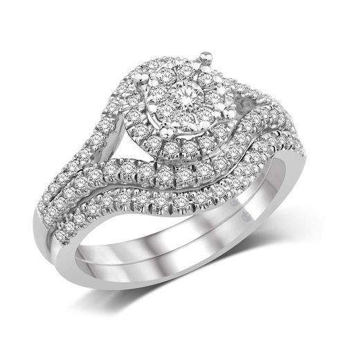 K White Gold 5/8 Ct.Tw. Diamond Fashion Bridal - Star Significance - Modalova