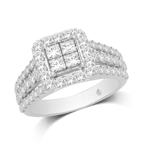 K White Gold 1 Ct.Tw. Diamond Fashion Ring - Star Significance - Modalova