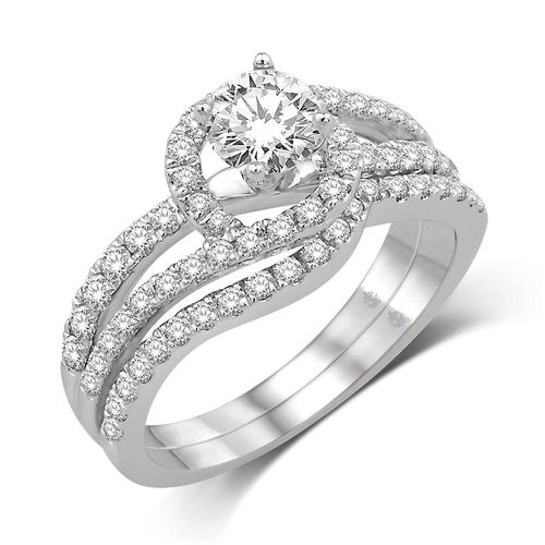K White Gold 1 1/5 Ct.Tw.Diamond Fashion Bridal - Star Significance - Modalova