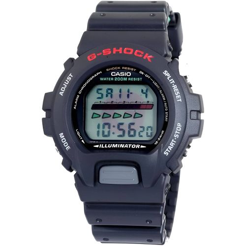 Men's Digital Watch - G-Shock Alarm Chronograph Black Resin Strap / DW-6600C-1VZ - Casio - Modalova