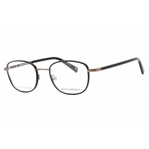 Men's Eyeglasses - Black Oval Full Rim Metal Frame / IRA 0807 00 - Banana Republic - Modalova