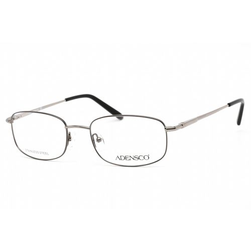 Men's Eyeglasses - Gunmetal Metal Full Rim Rectangular Frame / Ad 108 0X93 00 - Adensco - Modalova