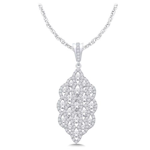 K White Gold 1 3/4 Ct.Tw. Diamond Fashion Pendant - Star Significance - Modalova