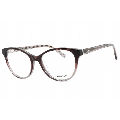 Women's Eyeglasses - Jet Gradient Plastic Full Rim Round Clear Lens / BB5195 001 - Bebe - Modalova