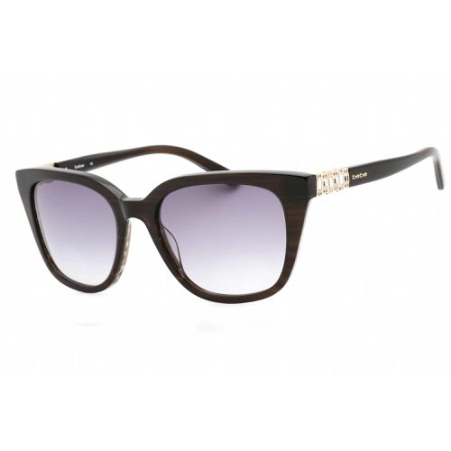 Women's Sunglasses - Jet Full Rim Rectangular Fixed Nose Pads Frame / BB7199 001 - Bebe - Modalova