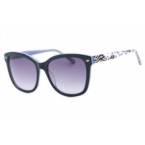 Women's Sunglasses - Navy Plastic Rectangular Fixed Nose Pads Frame / BB7234 400 - Bebe - Modalova