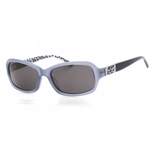 Women's Sunglasses - Powder Blue Acetate Full Rim Rectangular Frame / BB7138 458 - Bebe - Modalova