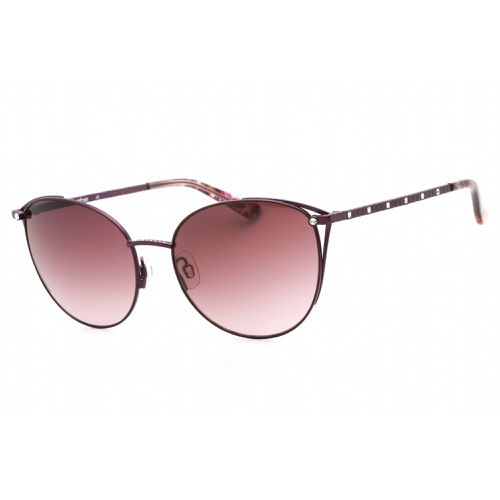 Women's Sunglasses - Plum Metal Full Rim Adjustable Nose Pads Frame / BB7226 500 - Bebe - Modalova