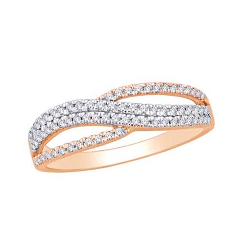 K Two Tone 1/4 Ct.Tw. Diamond Fashion Ring - Star Significance - Modalova