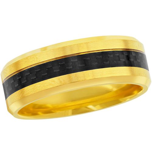 Men's Gold Stainless Steel Ring - SW-2115 - Blackjack - Modalova