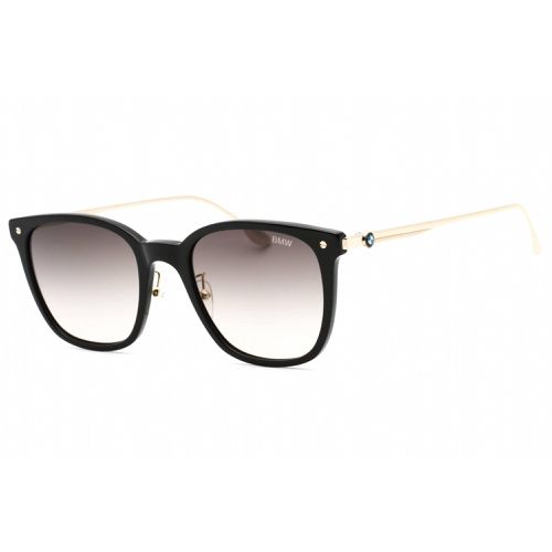 Unisex Sunglasses - Shiny Black Plastic Full Rim Gradient Smoke Lens / BW0008 01B - BMW - Modalova