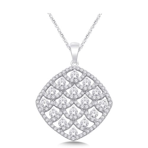 K White Gold 1 1/4 Ct.Tw. Diamond Fashion Pendant - Star Significance - Modalova