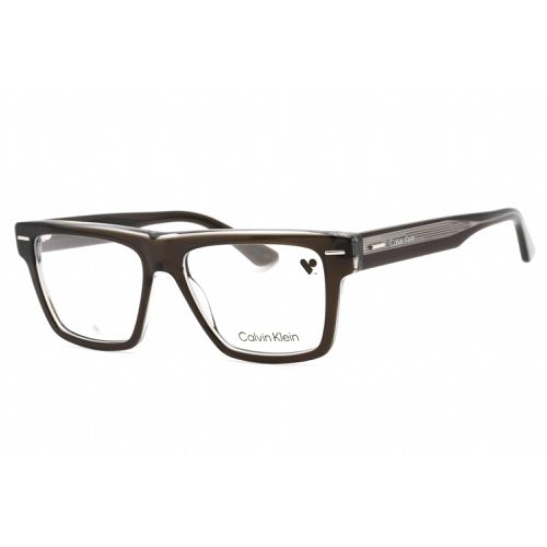 Men's Eyeglasses - Grey Plastic Full Rim Rectangular Frame / CK23522 035 - Calvin Klein - Modalova