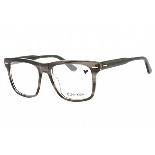 Men's Eyeglasses - Striped Grey Full Rim Rectangular Frame / CK22538 023 - Calvin Klein - Modalova