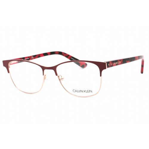 Women's Eyeglasses - Berry Full Rim Metal Frame Clear Lens / CK19305 654 - Calvin Klein - Modalova