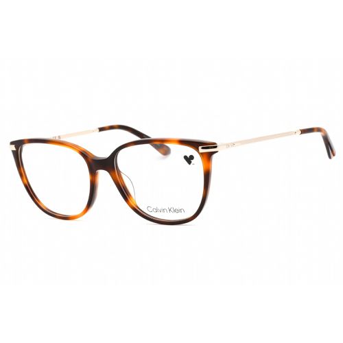 Women's Eyeglasses - Brown Havana Plastic Frame Clear Lens / CK22500 220 - Calvin Klein - Modalova