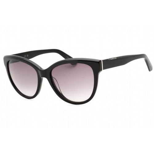 Women's Sunglasses - Black Cat Eye Plastic Full Rim Frame / CK21709S 001 - Calvin Klein - Modalova