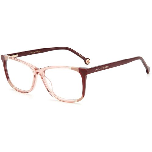 Women's Eyeglasses - Burgundy/Nude Cat Eye Shape Frame / CH 0066 0C19 - Carolina Herrera - Modalova
