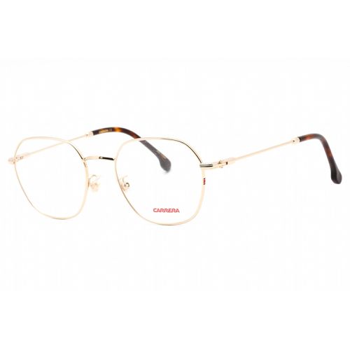 Men's Eyeglasses - Gold Metal Square Full Rim Frame Clear Lens / 180/F 0J5G 00 - Carrera - Modalova