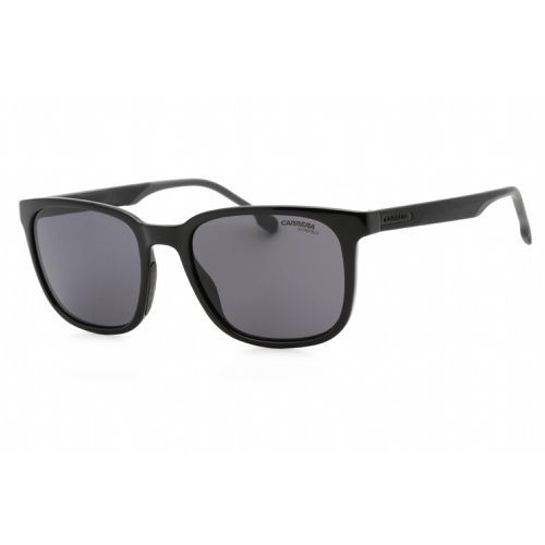 Men's Sunglasses - Grey Lens Black Square Shape Frame / 8046/S 0807 IR - Carrera - Modalova