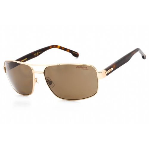 Men's Sunglasses - Matte Gold Metal Rectangular Frame / 8063/S 0AOZ SP - Carrera - Modalova