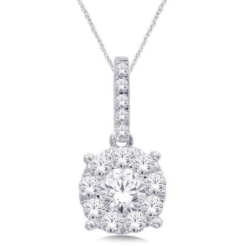 K White Gold 9/10 Ct.Tw. Diamond Fashion Pendant - Star Significance - Modalova