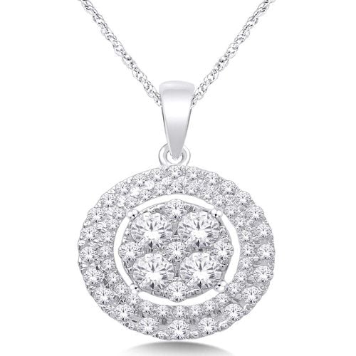 K White Gold 1 1/10 Ct.Tw. Diamond Fashion Pendant - Star Significance - Modalova
