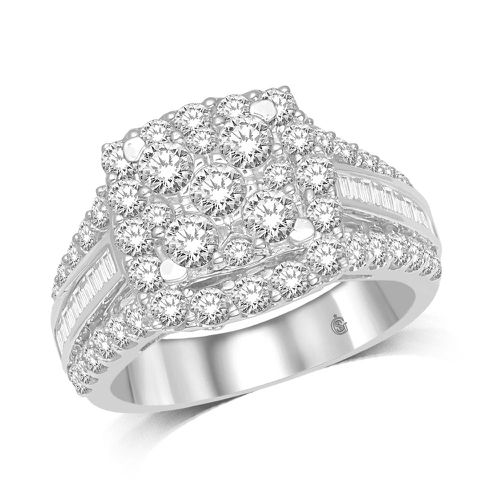 K White Gold 2Ct Diamond Fashion Ring - Star Significance - Modalova