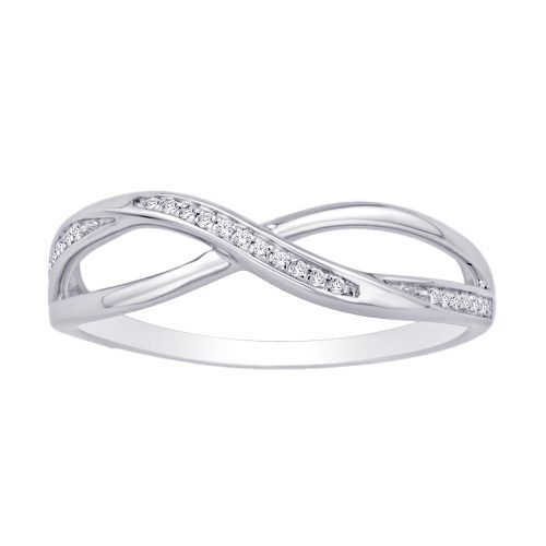 K White Gold 1/20 Ct.Tw. Diamond Fashion Ring - Star Significance - Modalova
