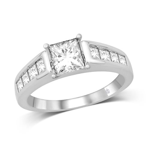 K White Gold 1/3 Ct.Tw Diamond Engagement Ring - Star Significance - Modalova