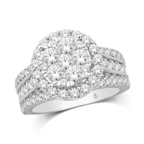 K White Gold 2 Ct.Tw. Diamond Fashion Ring - Star Significance - Modalova