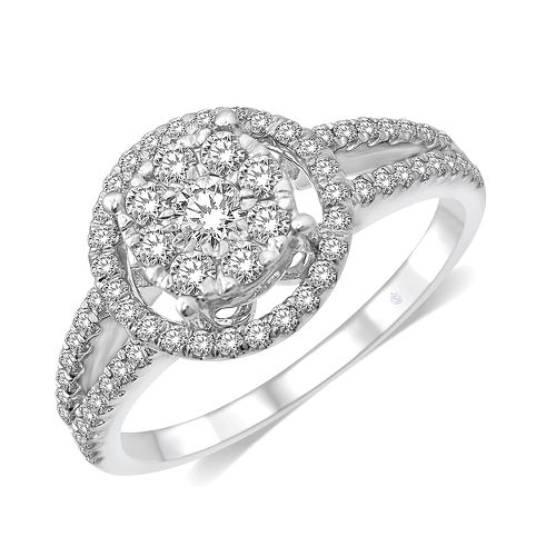 K White Gold 5/8 Ct.Tw. Diamond Engagement Ring - Star Significance - Modalova
