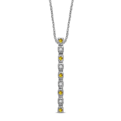 K White Gold 1/20 Ct.Tw. Diamond Stackable Necklace - Star Significance - Modalova