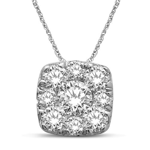 K White Gold 2/5 Ct.Tw.Diamond Fashion Pendant - Star Significance - Modalova